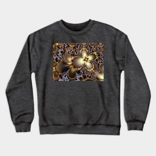 Metal flower fractal Crewneck Sweatshirt